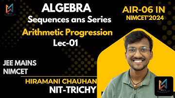 Chapter 10 (#sequences  & #series  01) #arithmetic progression for #nimcet #jee #aspirants