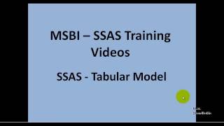MSBI - SSAS - Tabular Model