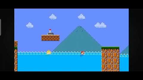 Super Mario Bros. but Everything Mario Touches Turns Into Water