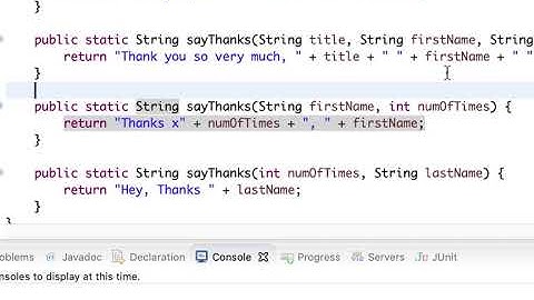 Overloaded Method Example in Java
