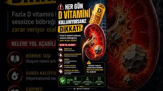 💊 Her gün D vitamini kullanıyorsanız dikkat….🌿#dvitamini #böbrektaşı #sağlıklıyaşam #vitamin #sağlık