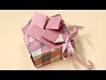 折り紙1枚で可愛い箱手作りチョコ入れにも～音声で解説