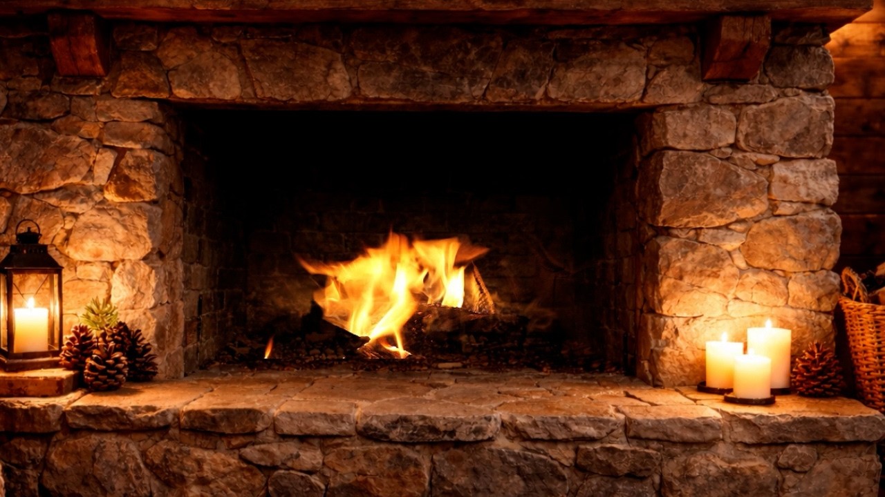 Real Fireplace Sounds 🔥 Crackling Fire for Deep Sleep • 8 Hours • No Music • ASMR