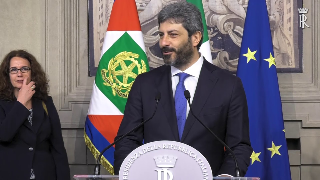 Presidente Della Camera Dei Deputati On Roberto Fico Youtube