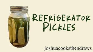 Refrigerator Pickles recipe - easy and quick method to making delicious pickles!