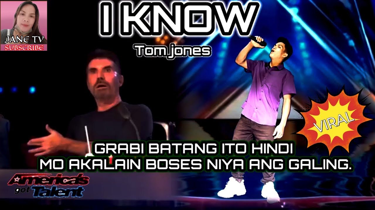 I KNOW  ❤️. TOM JONES  ❤️. AMERICAN'S GOT TALENT TRENDING AUDITION PARODY EXTRA ORDINARYVOICE.❤️❤️🎙️