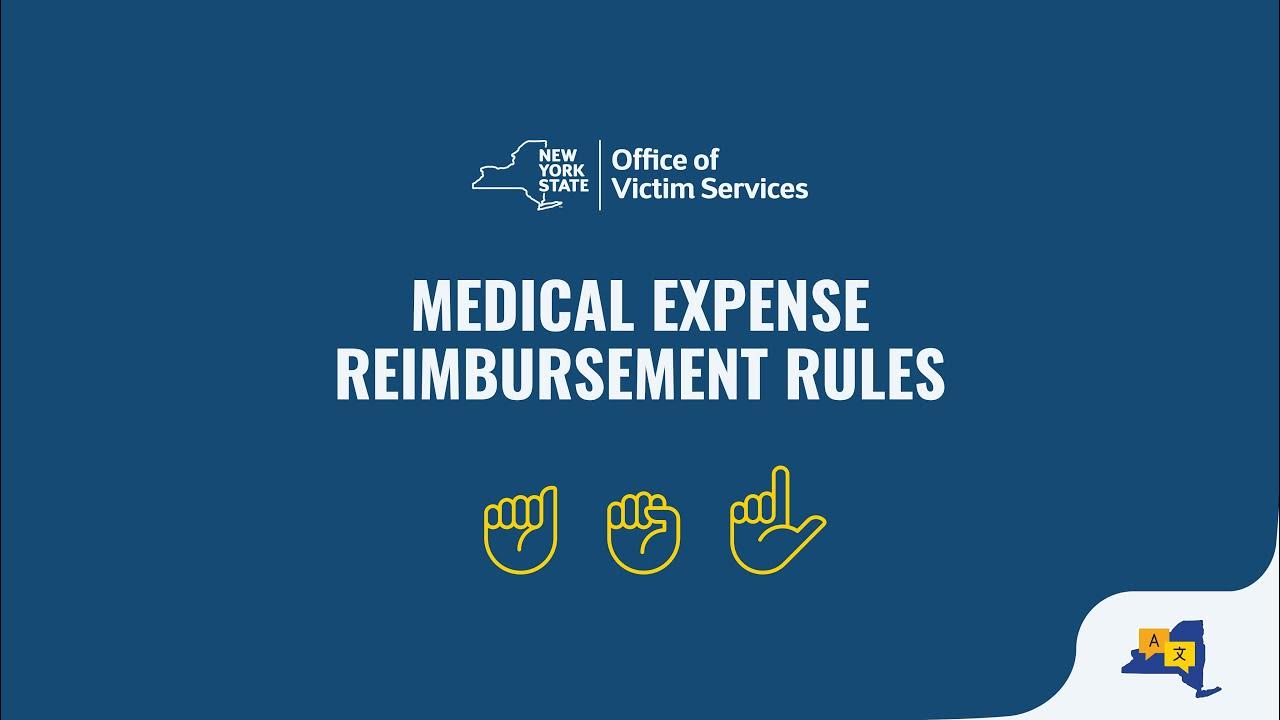 Office of Victim Services Medical Expense Reimbursement Rules YouTube