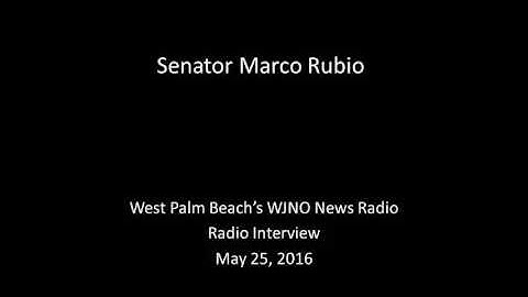 Ahead Of Hearing, Rubio Discusses Hurricane Forecasting And Preparedness