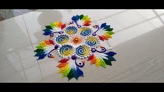 Easy Rangoli Design for festivals |Very Easy And Simple Rangoli Design for Beginners Using Bangles