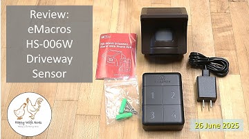Review:  Solar Driveway Sensor by eMacros (HS-006W)