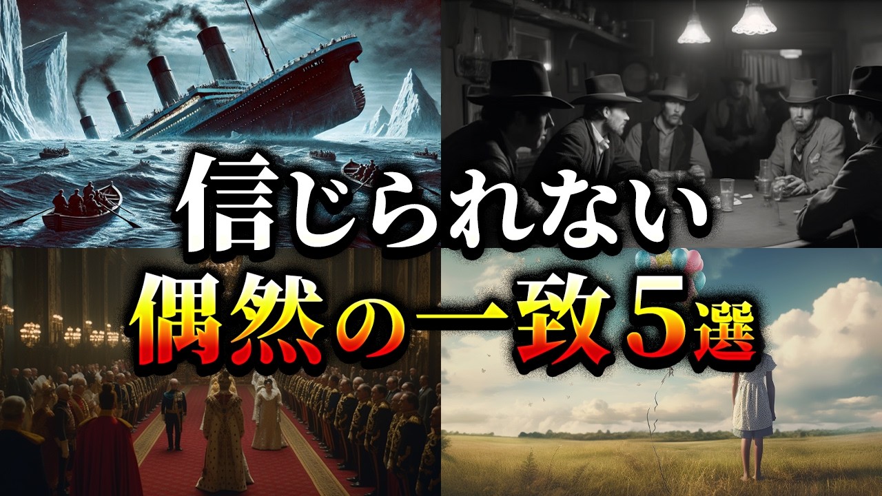 【ゆっくり解説】思わずゾッとする信じられない偶然の一致5選