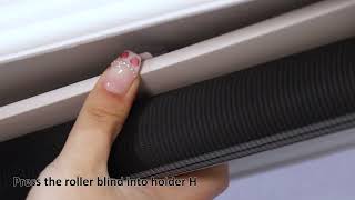 rolller blind/zebra blind installation instructions