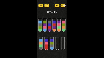 Water Sort Puzzle. Level 154. HD Quality