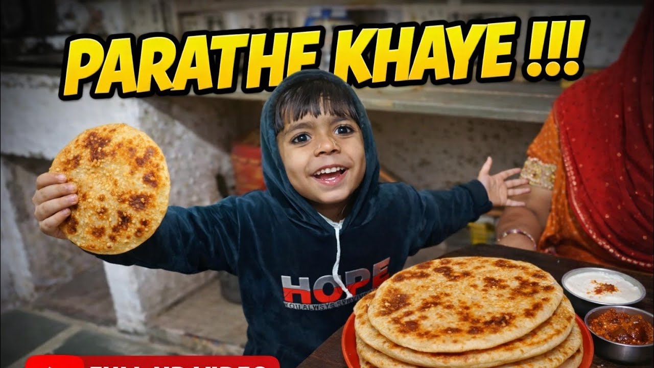 Aaj Parathe Khaye...😋
