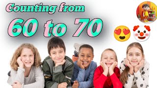 Counting from 60 to 70 for Kids | Learn Numbers with Happy Kids TV