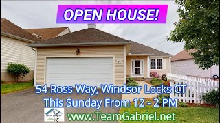 NEW Listing + Open House: 54 Ross Way, Windsor Locks CT
