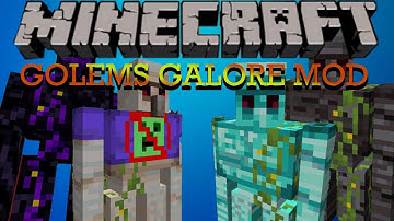 Minecraft Mod Showcase | Golems Galore Mod