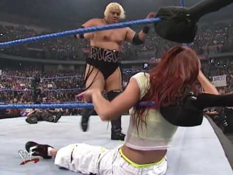 Lita Tries To Save Jeff Hardy From Rikishi Smackdown 2/22/2001