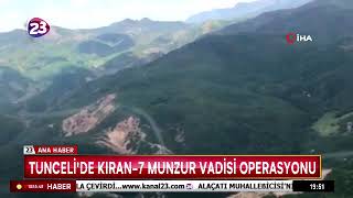 Tunceli̇de Kiran-7 Munzur Vadi̇si̇ Operasyonu