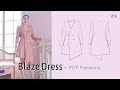 Blazer Dress + PDF Sewing Pattern | Zoe DIY