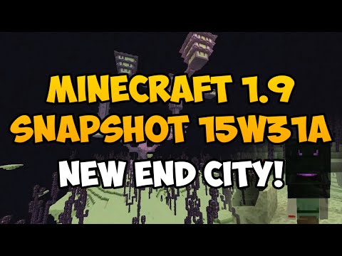 Minecraft 1.9 15w31a Snapshot! JUST RELEASE! NEW END CITIES/DUNGEONS! - Minecraft 1.9 15w31a Snapshot! JUST RELEASE! NEW END CITIES/DUNGEONS!