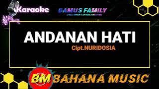 Andanan hati -karaoke No vocal -nada pria-lagu dangdut lampung