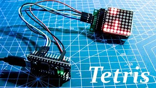 Ардуино дисплей MAX7219,демонстрация Тетрис (Arduino,demo tetris)