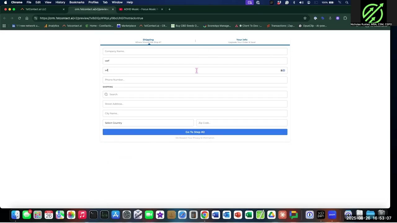 Demo: What is a funnel and also a website?