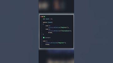⚠️ C# Switch Bug: Missing Break Statement Explained! 🚨 #shorts #coding