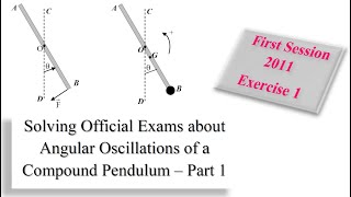 Session 23 - Physics for G12 (GS) - Solving Exercise about Compound Pendulum by M. Hammoud - Part 1