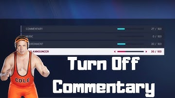 WWE 2K20 - How To Turn Off Commentary