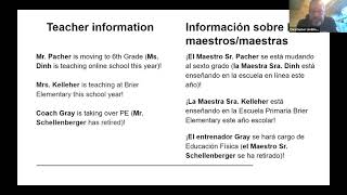 Cedar Way Elementary: 2021-22 Family Information Night