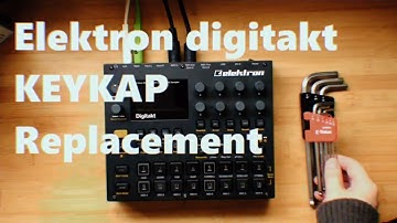 Elektron digitakt KEYKAP set replacement / キーキャップ交換 shortfilm