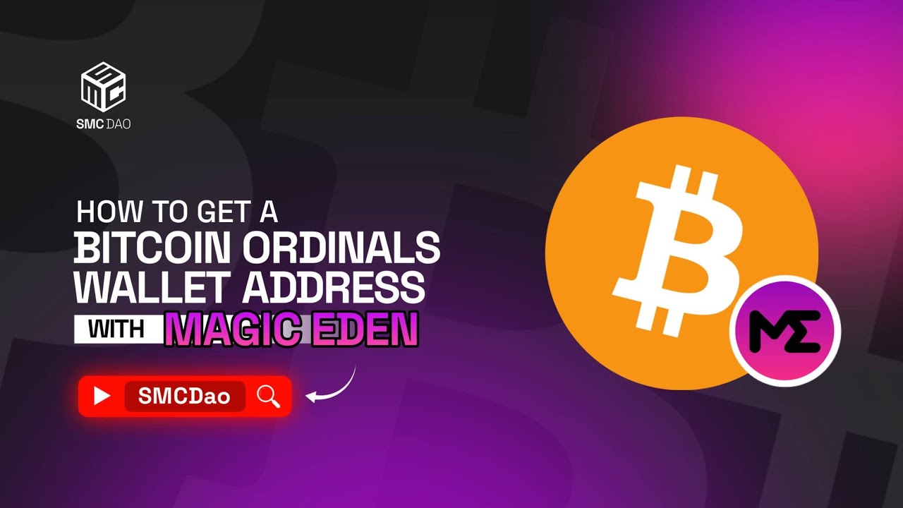 How To Get A Bitcoin Ordinals Wallet Address With Magic Eden - YouTube