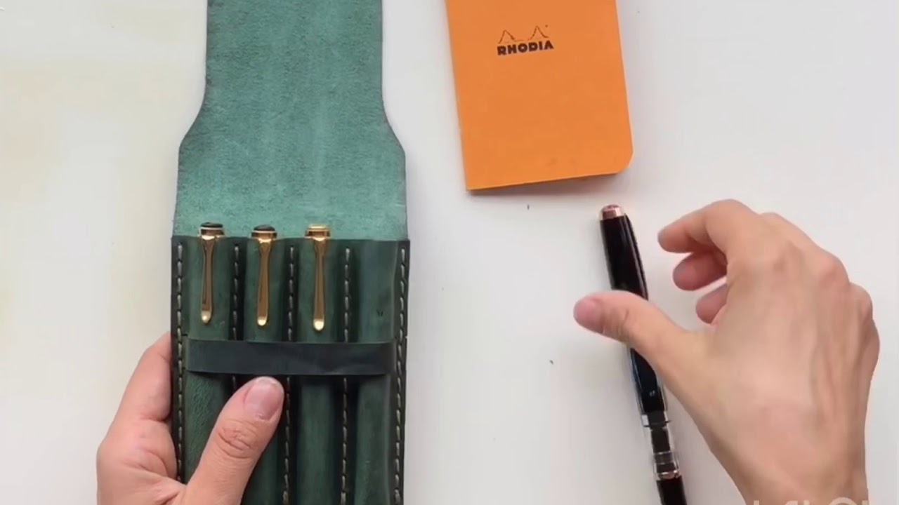 Making a Leather Pen Pouch / Case! - The Roosevelt 