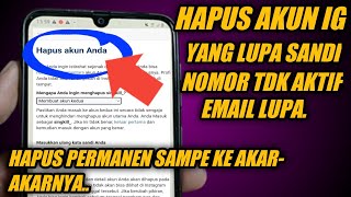 2 Cara Menghapus Akun Instagram Yang Lupa Sandi