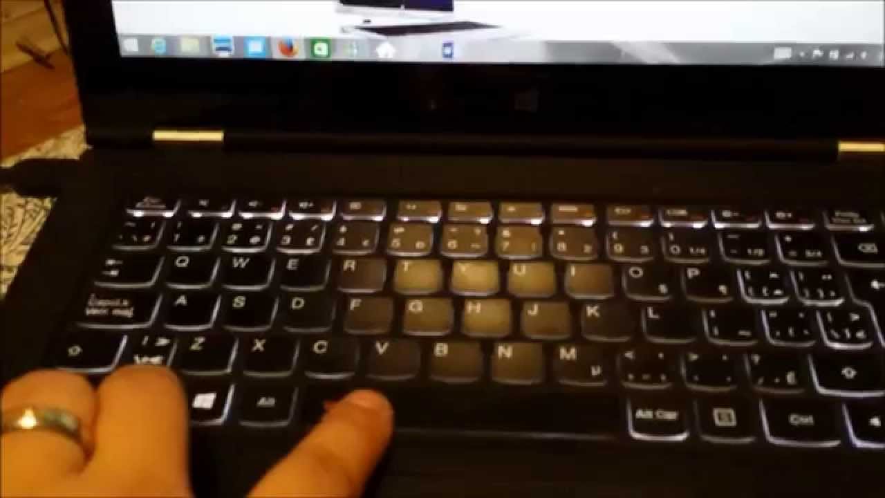 How to turn on backlight on Lenovo Laptop - YouTube