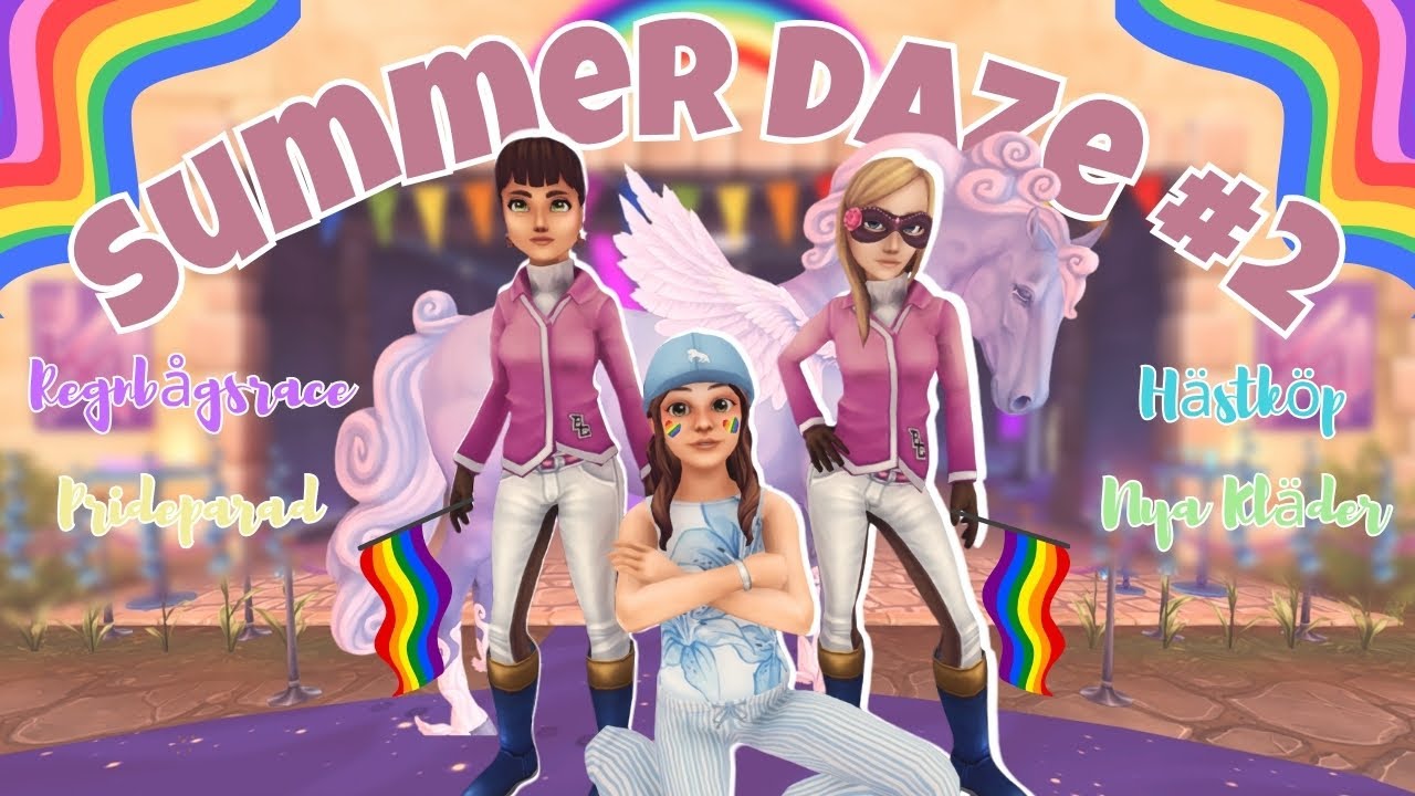 Är det här det är party?? 🌈 | Pridevecka, nya hästar & regnbågsrace – SUMMER DAZE #2