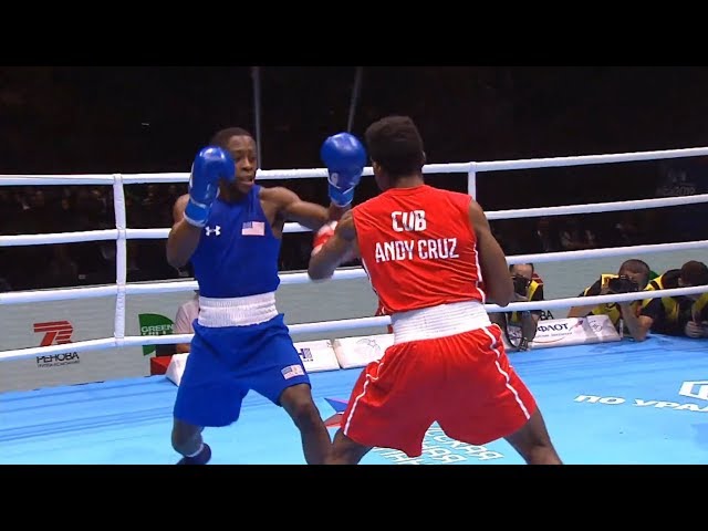 Finals (63kg) CRUZ GOMEZ Andy (CUB) vs DAVIS Keyshawn (USA) World Ekaterinburg 2019 class=