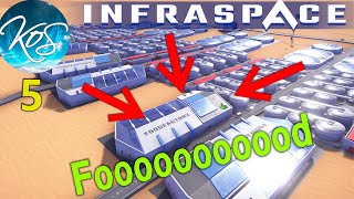 Infraspace - GOOD MEALS, FOOD FACTORIES - Factory City Builder, First Look, Let's Play, Ep 5