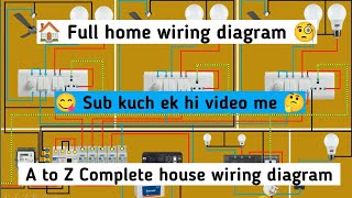 🏠 Home Wiring Diagram 🧐 – Sab kuch ek hi video mein