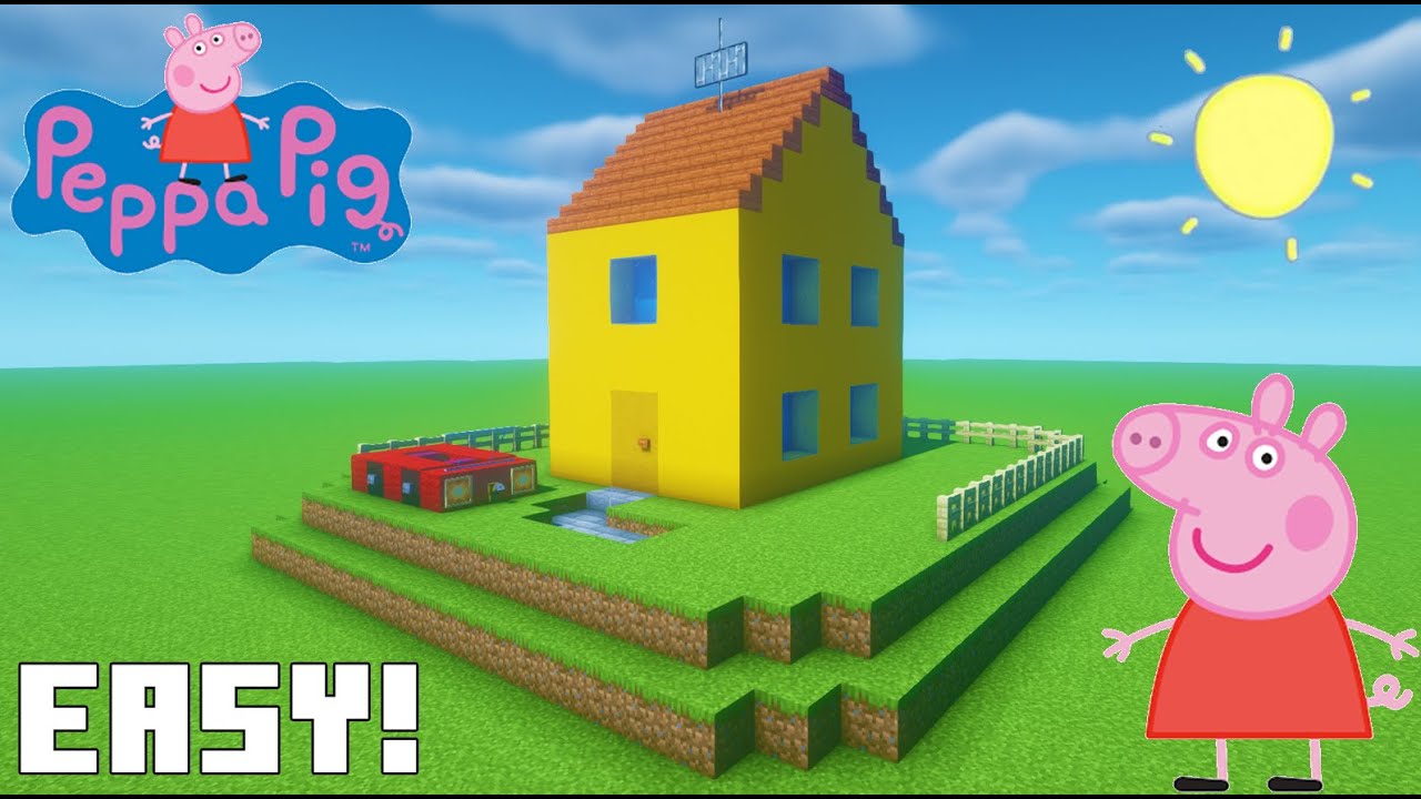 VISITEI A CASA DA PEPPA PIG DE VERDADE NO MINECRAFT! 