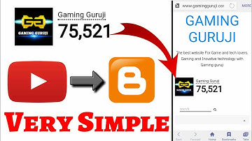 How to add Live subscribers count button in Blogger|Realtime Subscriber Counter | Blogging #3