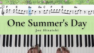 One Summer's Day - Joe Hisaishi | Piano Tutorial (EASY) | WITH Music Sheet | JCMS