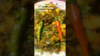 aloo methi recipe bypinkobutt ❤️ restaurant style aloo methi village style Recipe Potato recipe ||