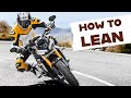 How to use counter steering to lean and turn your motorcycle