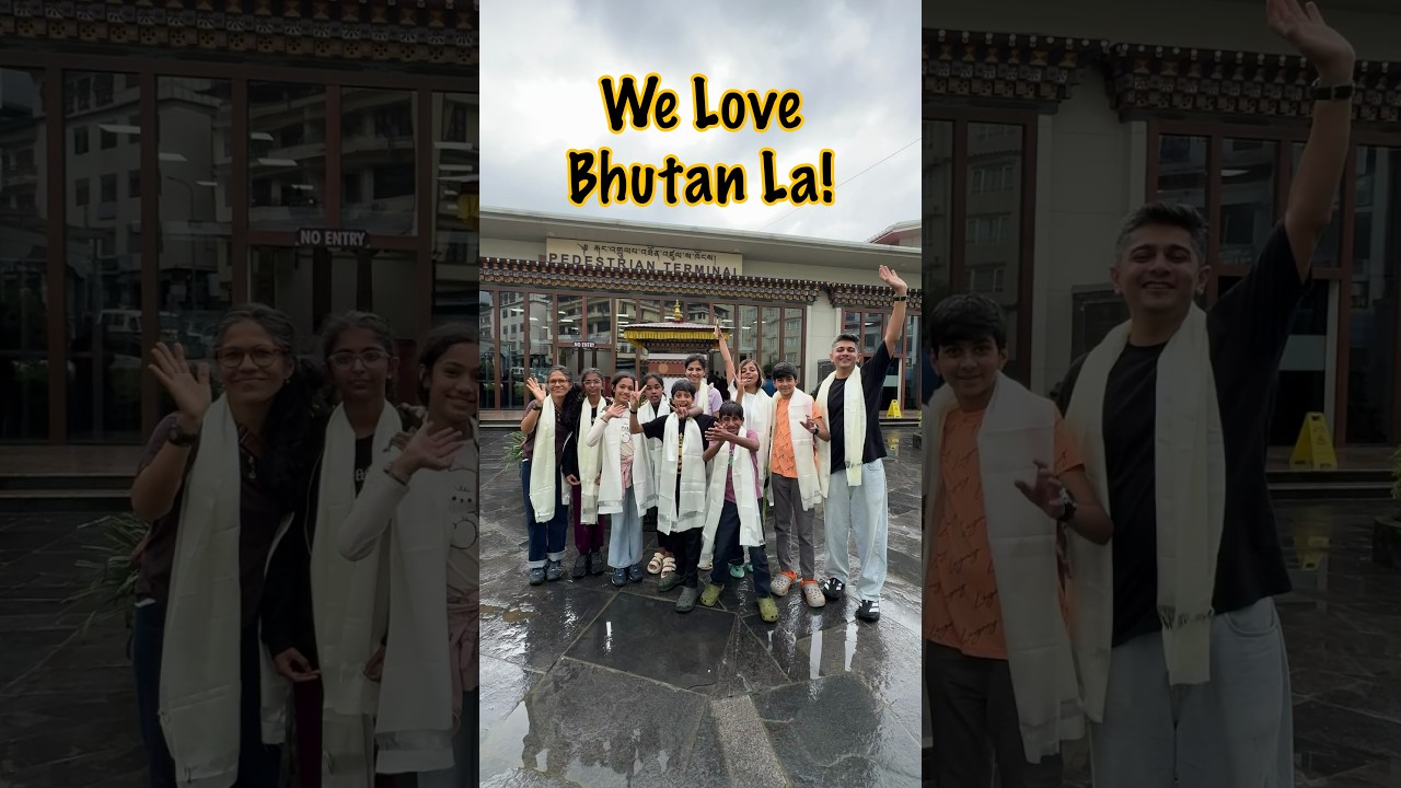 Children and Teachers on an Educational trip to Bhutan