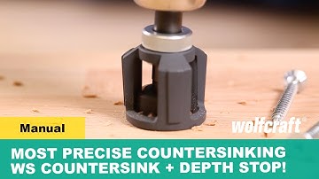 The Most Precise Countersinking With This WS Countersink + Depth Stop!