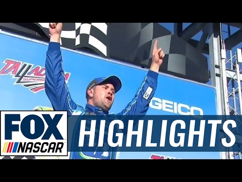 Ricky Stenhouse Jr. Wins First Career Race | 2017 TALLADEGA | NASCAR on FOX