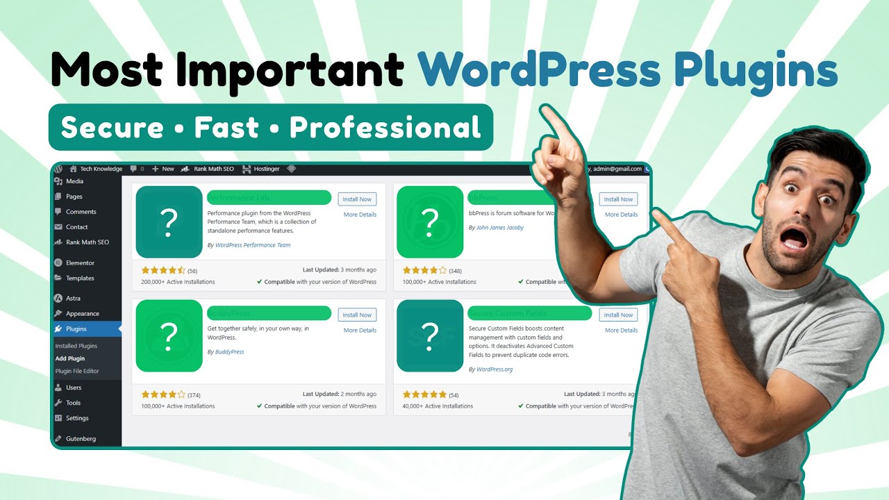 Best WordPress Plugins for Speed & Security (2025) - YouTube